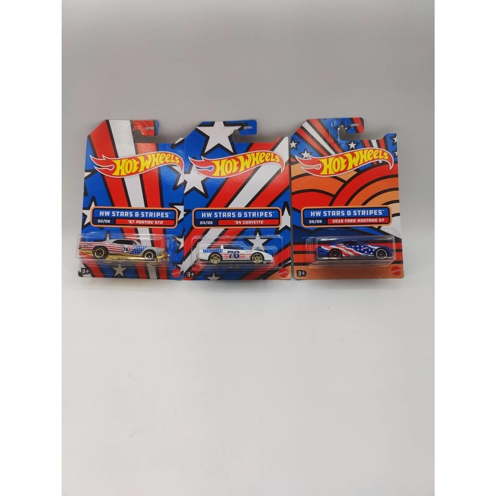 Hot Wheels 2022 Stars & Stripes Lot of 3